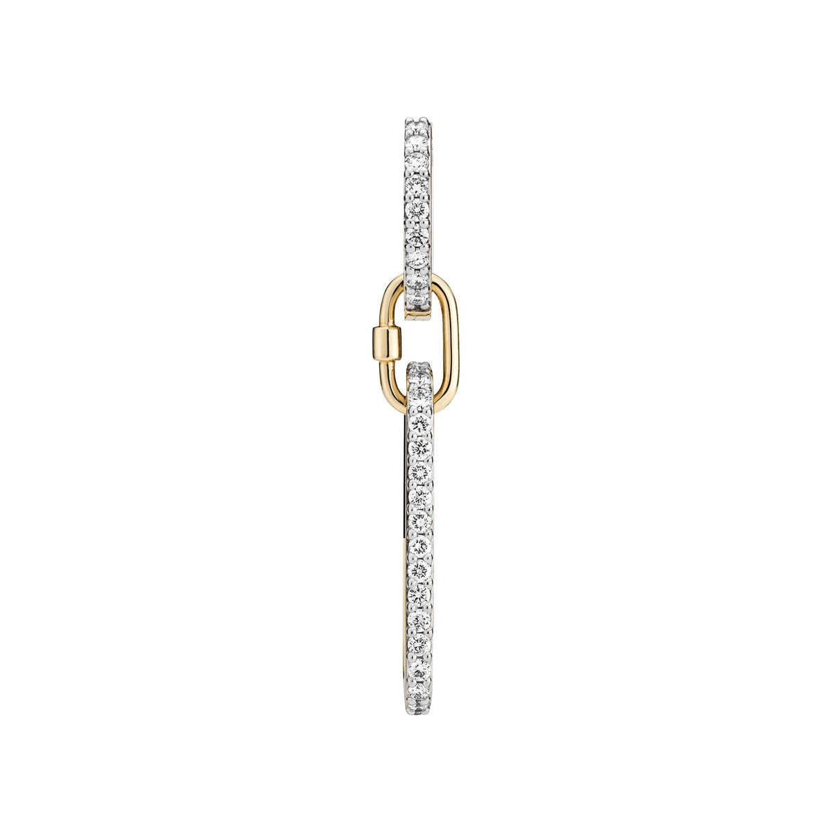 Memory Lane Blue & Orange 14k Gold Ohrring w. Diamanten gewachsen