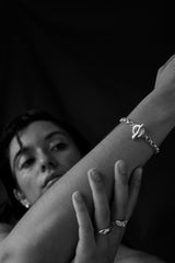 Puka Belcher Silver Bracelet