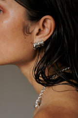 Puka II Silver Hoops