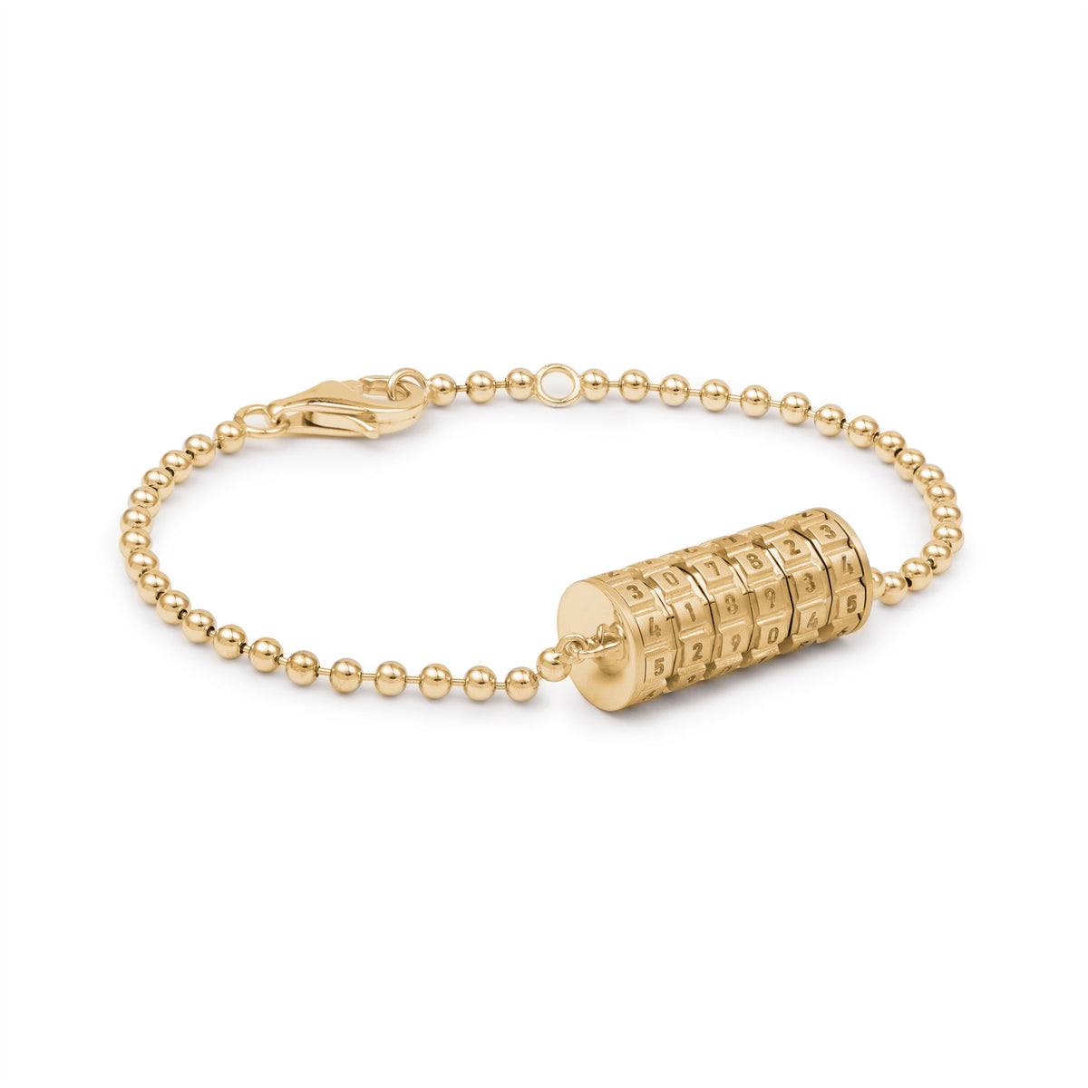 Numbers 18K Gold Bracelet