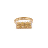 Secret 18K Gold Ring w. Lab-Grown Diamonds