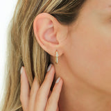 Fleur Blossom 18K Guld Hoops m. Diamanter