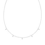 Moreno 14K White Gold Necklace w. Lab-grown Diamonds