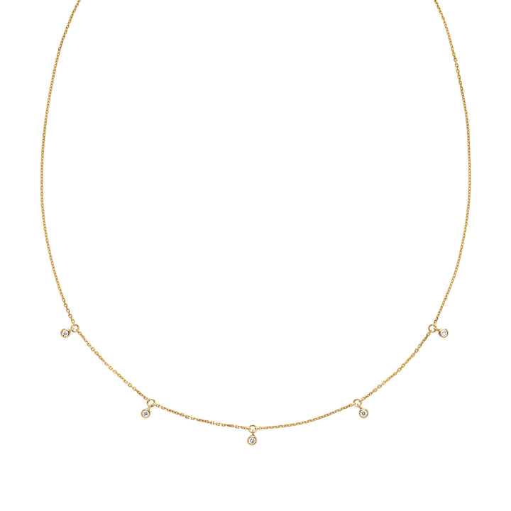 Moreno 14K Gold Necklace w. Lab-grown Diamonds
