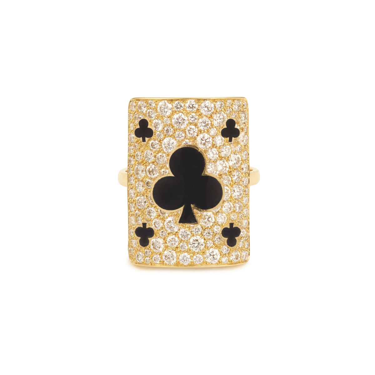 Harmonie Giant 18K Gold Ring w. Lab-Grown Diamonds