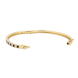Illusion 18K Gold Bangle w. Lab-Grown Diamonds
