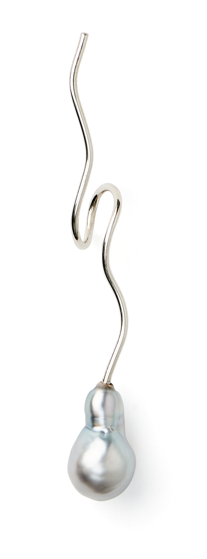 Masika Forgyldt ørering m. perle