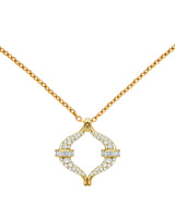 Eboris Maxi Pavéd 18K Gold Necklace w. Diamonds