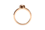 Mittelwolke 18K Rosengold Ring w. Smokey Quarz