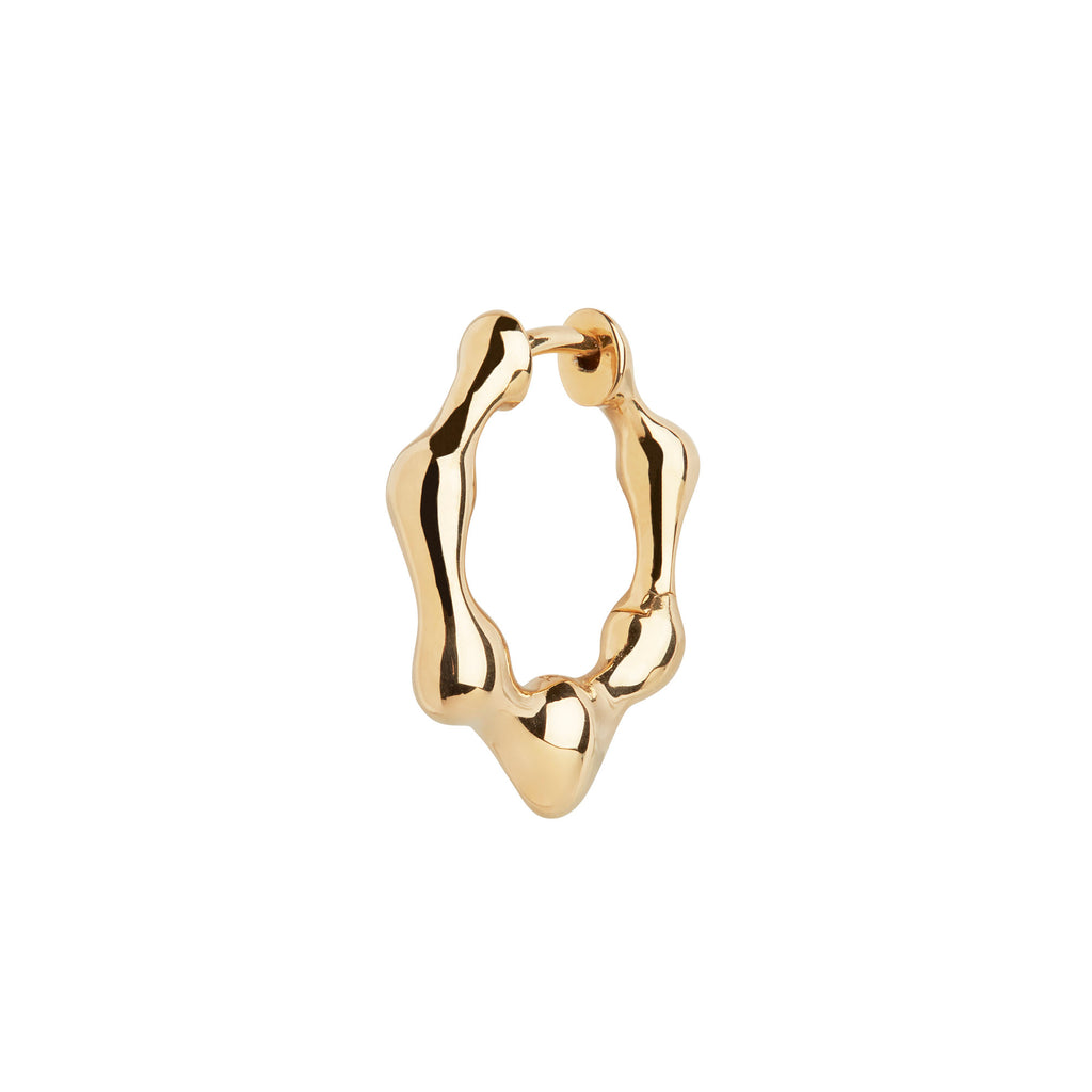 Milla Huggie 11 Gold Plated Earring