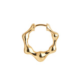 Milla Huggie 11 Gold Plated Earring