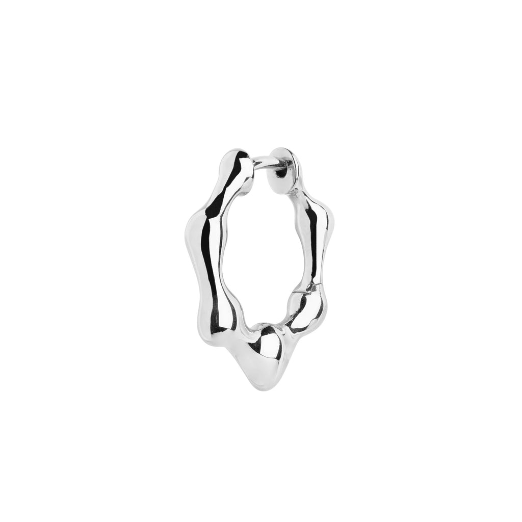 Milla Huggie 11 Silver Earring