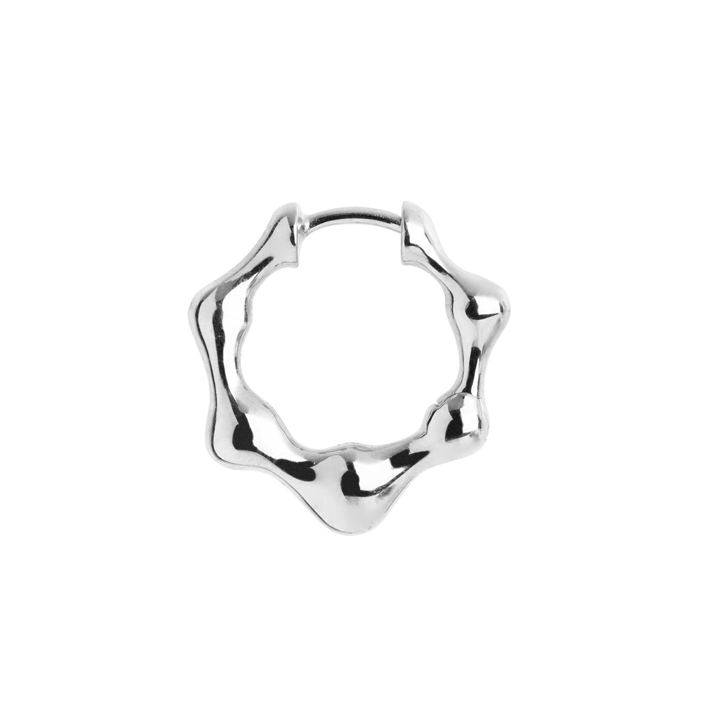 Milla Huggie 11 Silver Earring