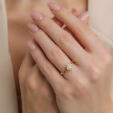 Fortuna 18K Guld Ring m. Diamanter