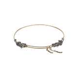 Affe und Banane Rose Gold, Silber & Gold Armreifen w. Diamanten