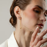 Cerulea 18K Gold Plated Pendant w. Zirconias