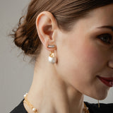 Alba 18K Gold Plated Pendant w. Zirconias