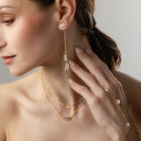 Levante 18K Gold plattierter Anhänger w. Zirkonien