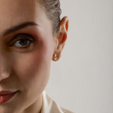 Ninfea & Elara 18K Gold Plated Earrings w. Zirconias