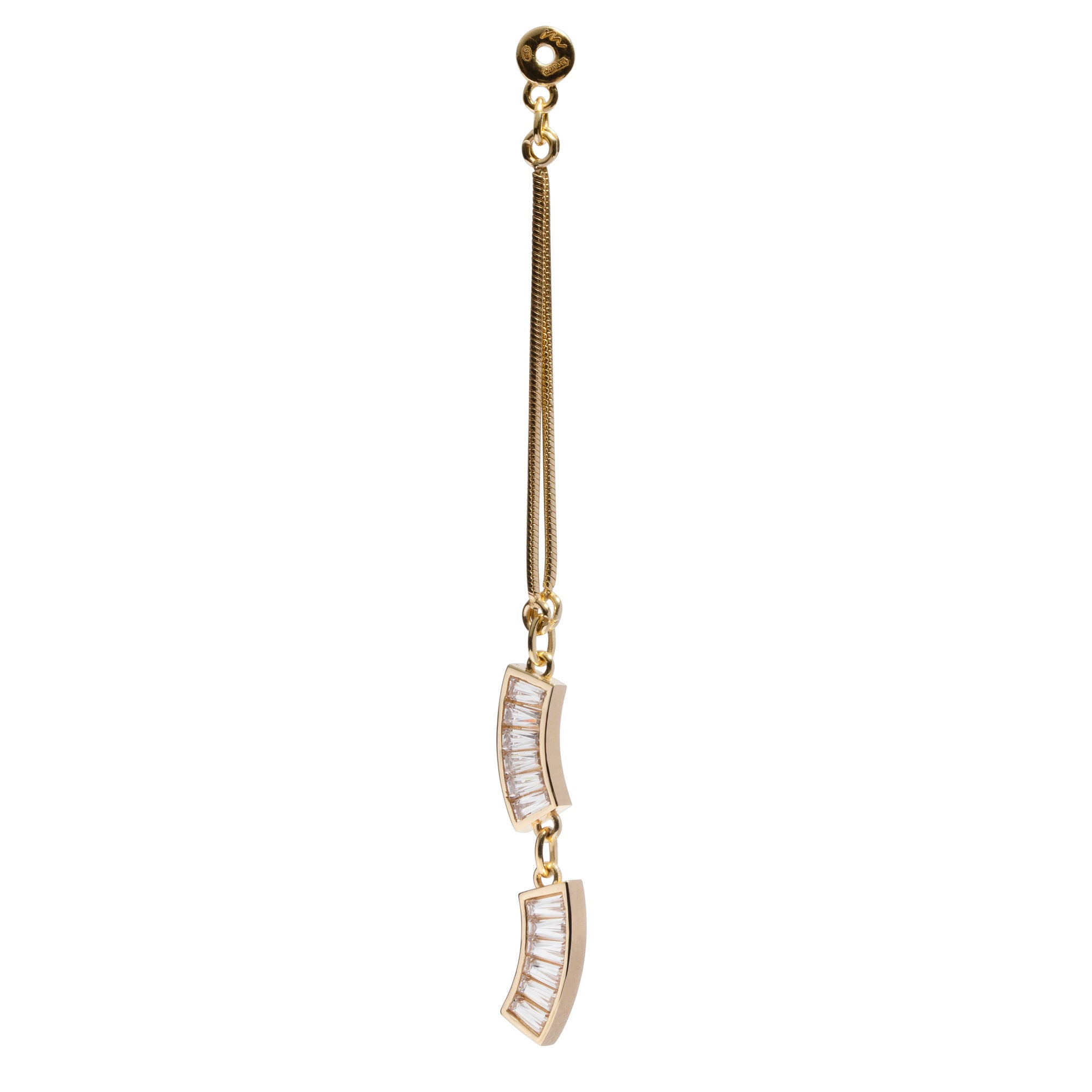Levante 18K Gold Plated Pendant w. Zirconias