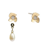 Ninfea & Elara 18K Gold Plated Earrings w. Zirconias