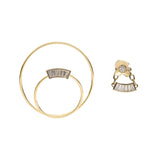 Cosmic Dance 18K Gold Plated Earrings w. Zirconias