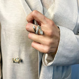 Iris Stackable 18K Gold Ring w. Lab-Grown Diamond