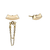 Aurora & Onda Luminosa 18K Gold Plated Studs