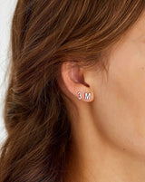 My Y 18K Hvidguld Ørestik m. Diamant