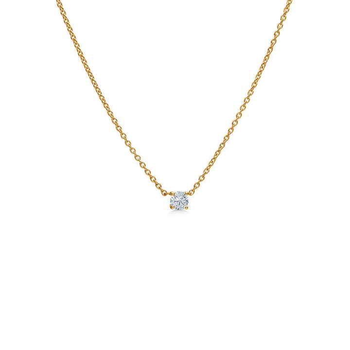 ES X RO Floating Diamond 18K Gold Necklace