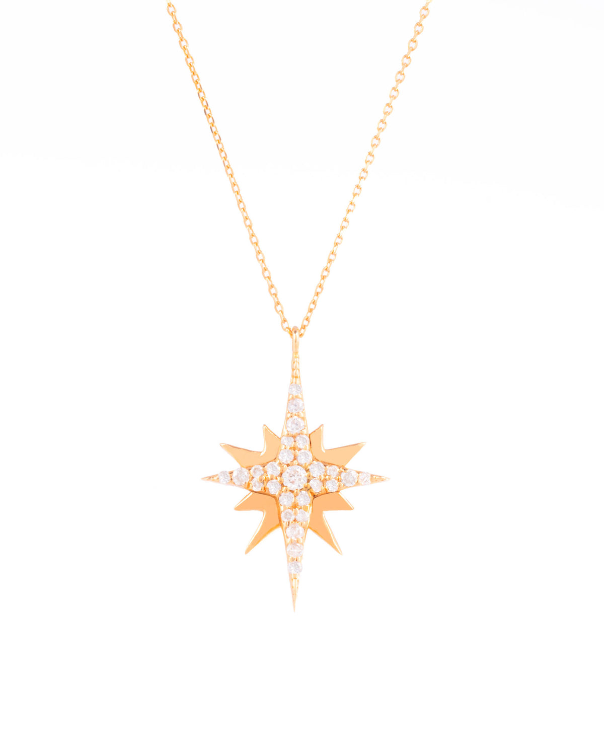Twinkle 18K Gold, Whitegold or Rosegold Necklace w. Diamonds