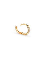 Pavè Diamant 14K Guld Hoops