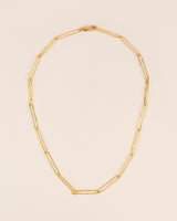 Hammered link chain 18K Guld Halskæde