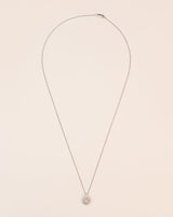 18K Guld Halskæde m. Hvide Diamanter