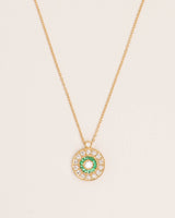 Emerald & Diamond Rosas 18K Gold Necklace