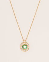 Emerald & Diamond Rosas 18K Gold Necklace