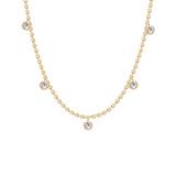 Grace Gold Plated Necklace w. Zirconia
