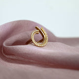 Galaxy 18K Gold Ring w. Lab-Grown Diamonds