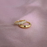 Reflection 18K Gold Ring w. Lab-Grown Diamonds