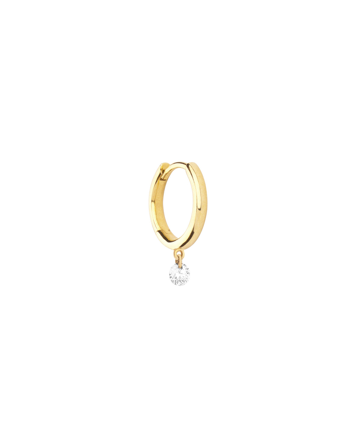 Niva 14K Guld, Hvidguld eller Rosaguld Huggie m. Diamant