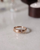 Nonna's Dome 18K Gold, Whitegold or Rosegold Ring w. Diamonds