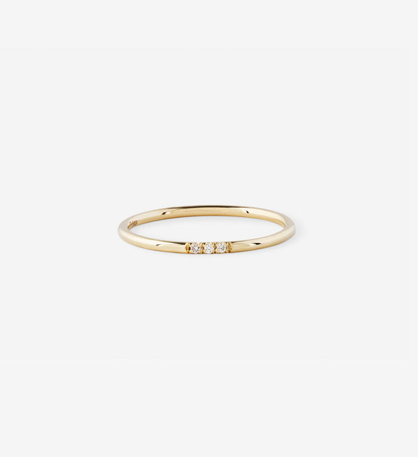 OUVERTURE | Diamond Line  0.015 14K Guld Ring
