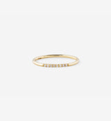 OUVERTURE | Diamond Line 0.04 14K Gold Ring w. Diamonds