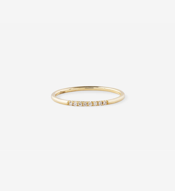 OUVERTURE | Diamond Line 0.04 14K Guld Ring m. Diamanter