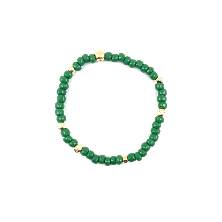 Ona Green 14K Goldfilled Bracelet w. Gemstones