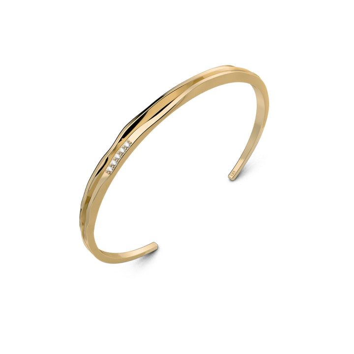 On The Edge 18K Gold Bracelet N°1 w. Diamonds