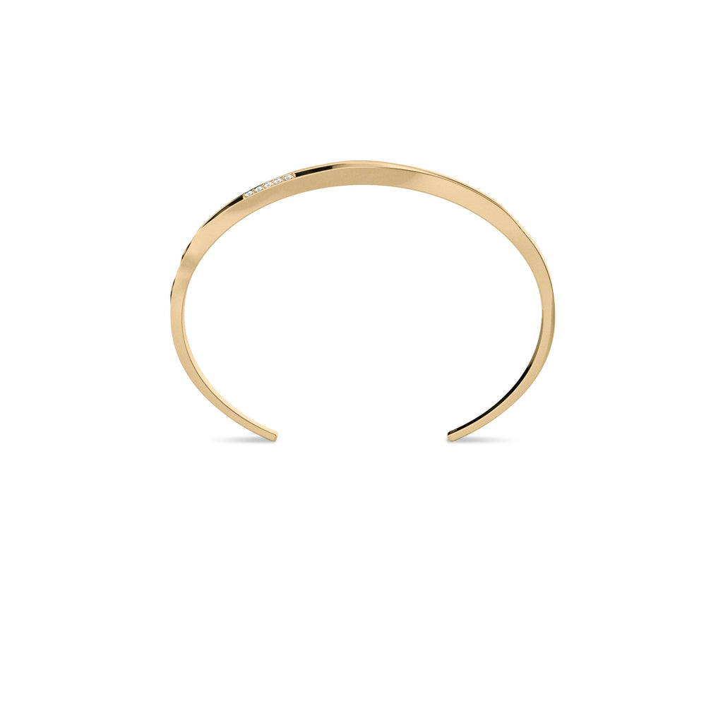 On The Edge 18K Gold Bracelet N°1 w. Diamonds