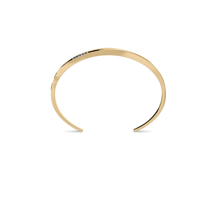 On The Edge 18K Gold Bracelet N°6 w. Sapphires