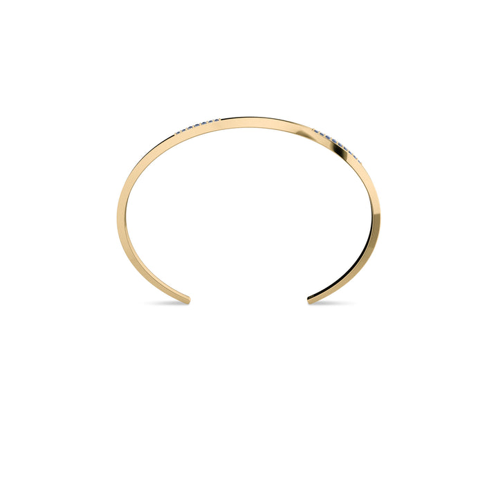 On The Edge 18K Gold Bracelet N°7 w. Sapphires