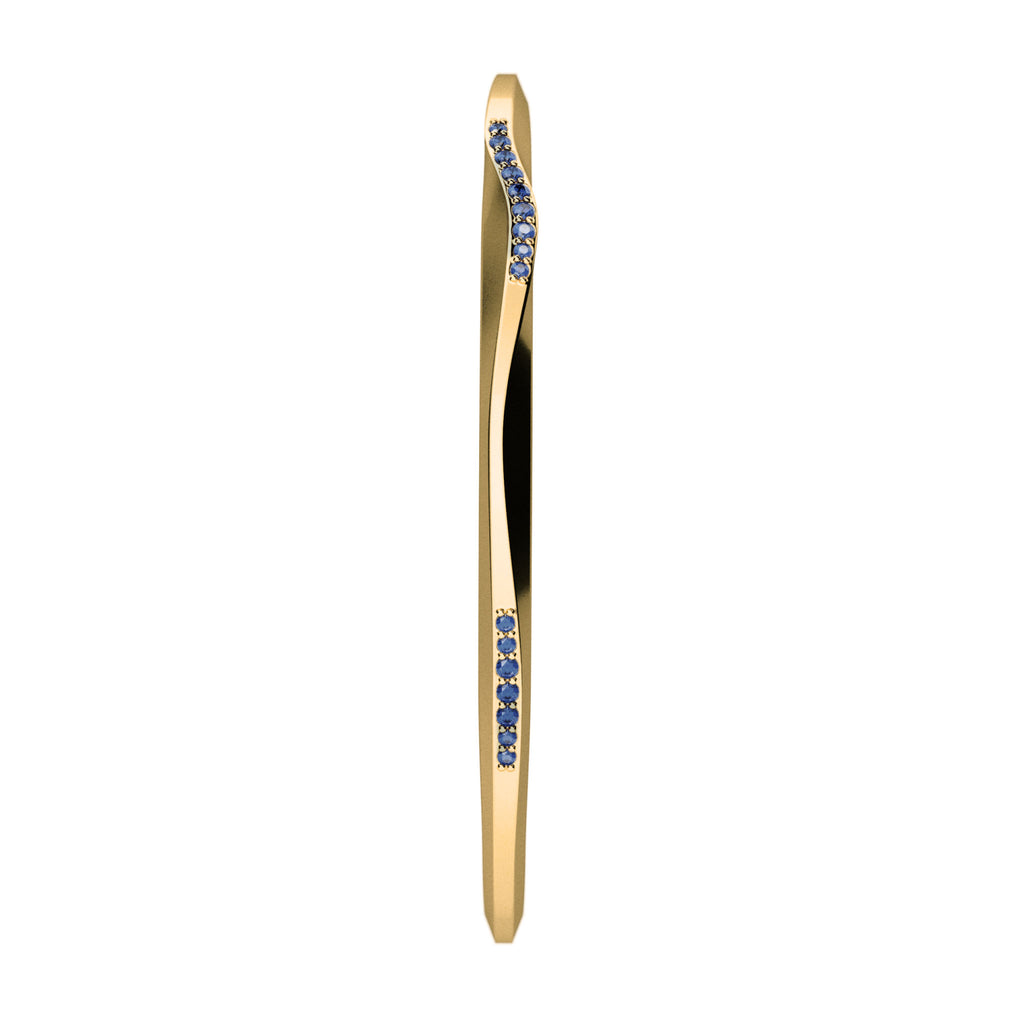 On The Edge 18K Gold Bracelet N°7 w. Sapphires